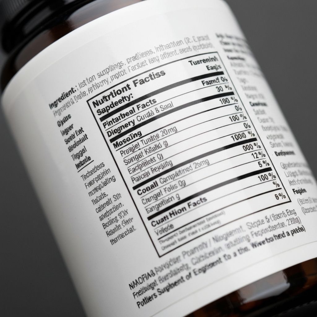 Reading supplement ingredient labels